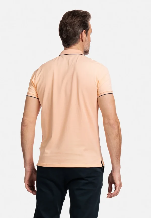 Giordano Nico Signature S/s Polo - Salmon - Image 3