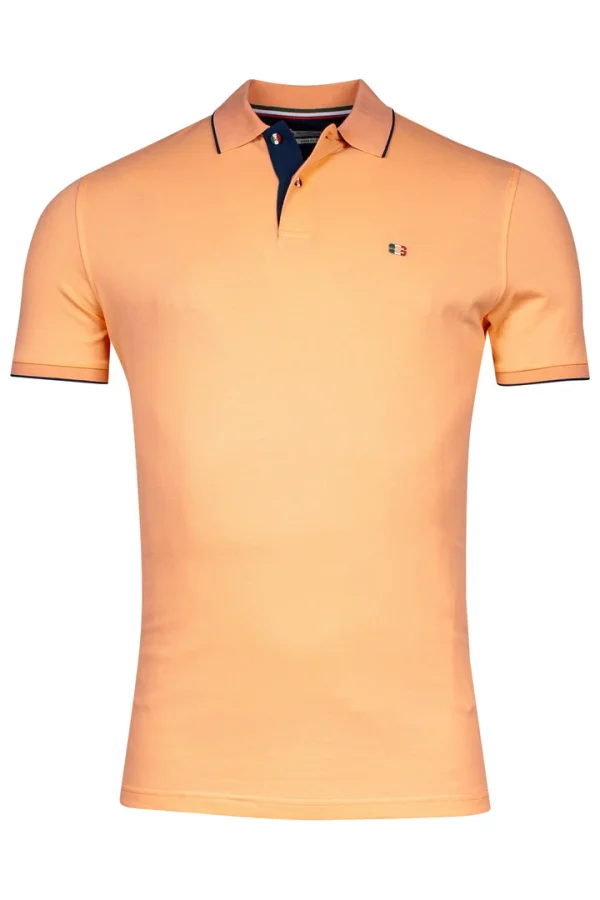 Giordano Nico Signature S/s Polo - Salmon