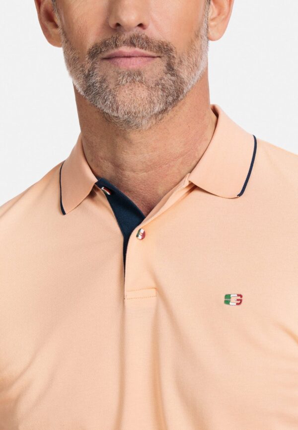 Giordano Nico Signature S/s Polo - Salmon - Image 5
