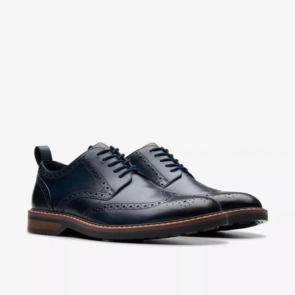 Clarks Aldwin Limit Navy Leather - Image 2