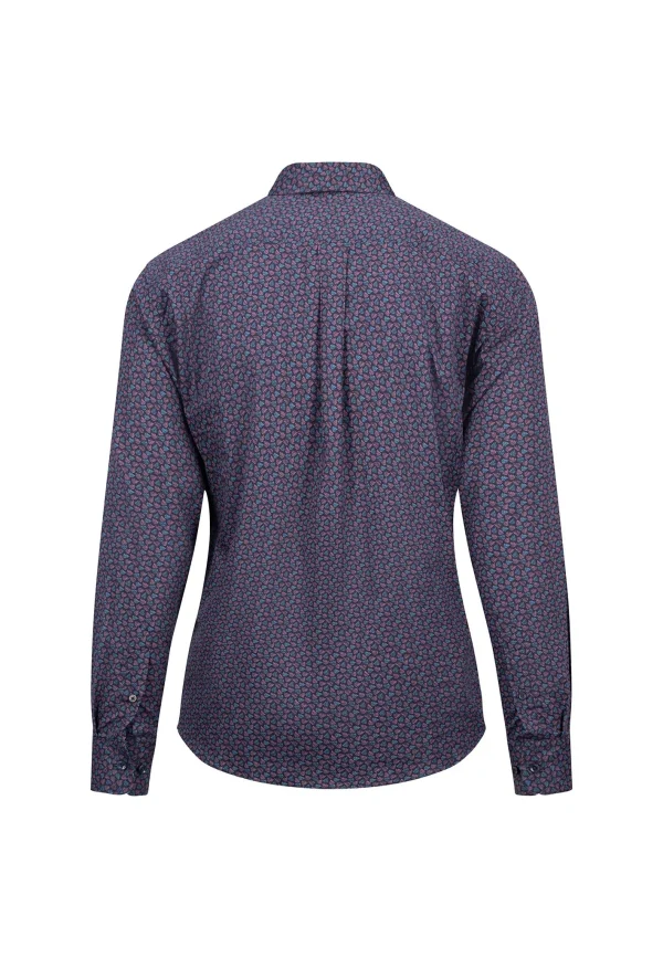 Fynch Hatton L/s Shirt with leaf print - Pale Blush - Image 2