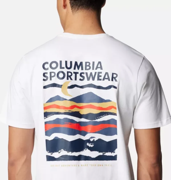 Columbia Explorers Canyon Back Graphic T-Shirt - White - Image 2