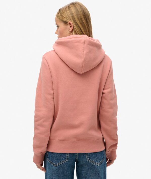 Superdry Essential Logo Hoodie - Ash Rose - Image 3