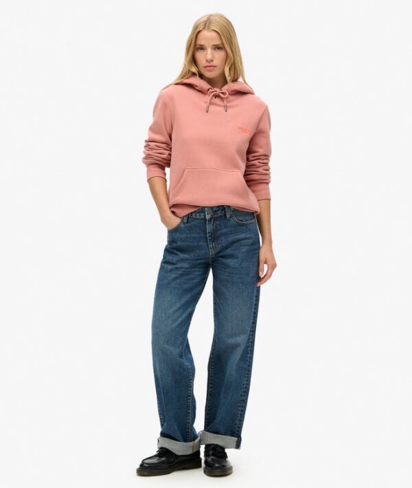 Superdry Essential Logo Hoodie - Ash Rose - Image 2
