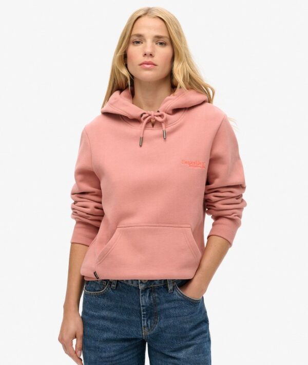 Superdry Essential Logo Hoodie - Ash Rose