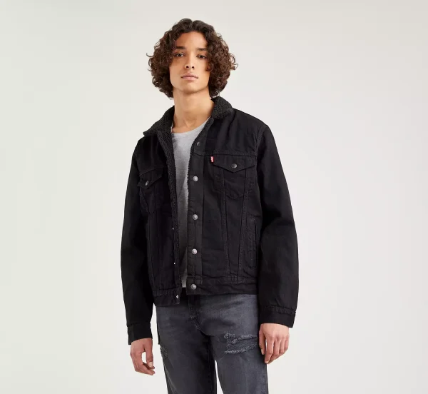 Levi’s Sherpa Trucker Jacket Black