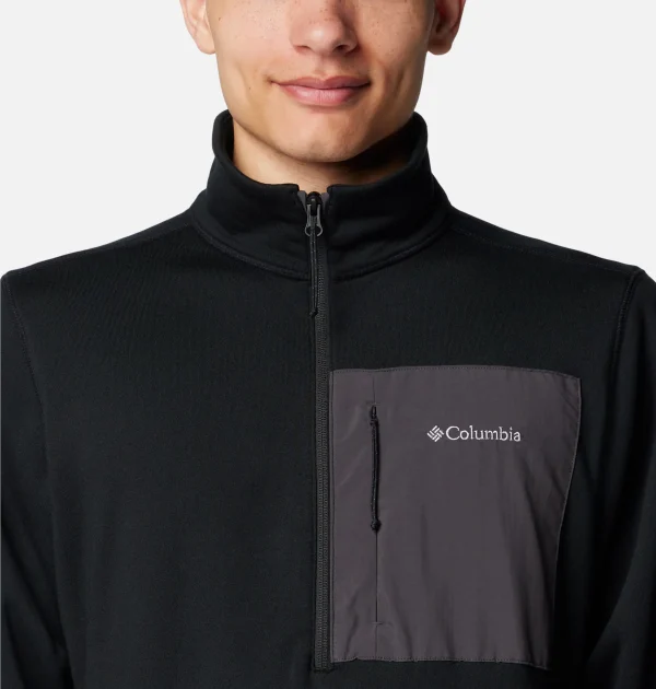 Columbia Hike II Technical Half Zip Fleece - Black - Image 3