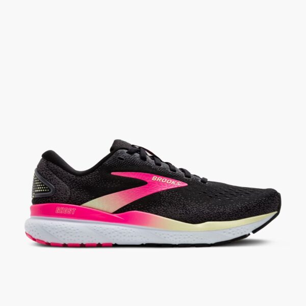 Brooks Ghost 16 - Black/Pink/Yellow