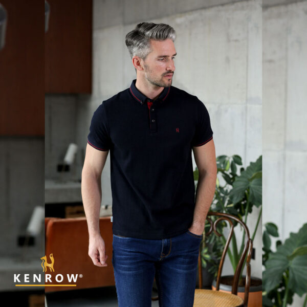 Kenrow Dorian Polo - Navy - Image 3