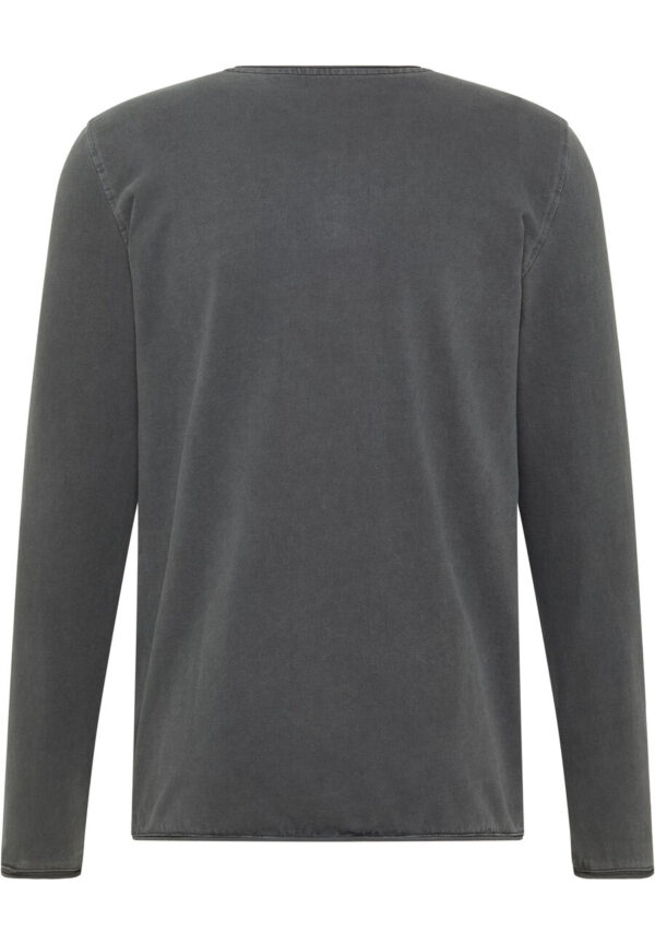 Mustang Henley LS Shirt - Grey - Image 6