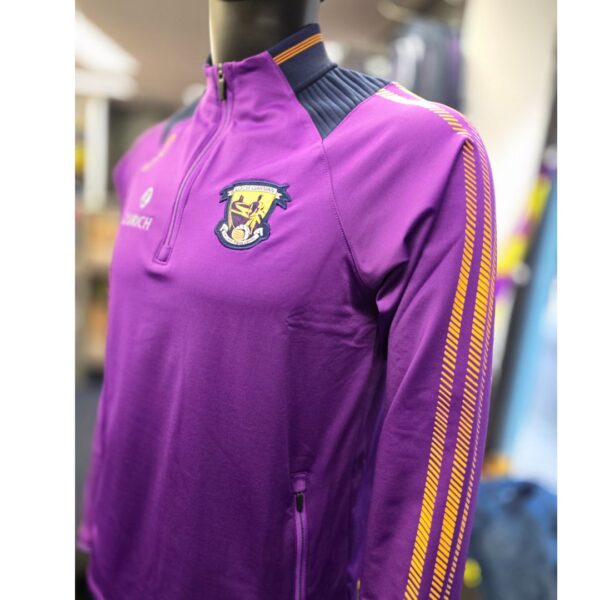 O’Neills Wexford GAA Dynamo Half Zip – Purple / Marine / Amber - Image 2