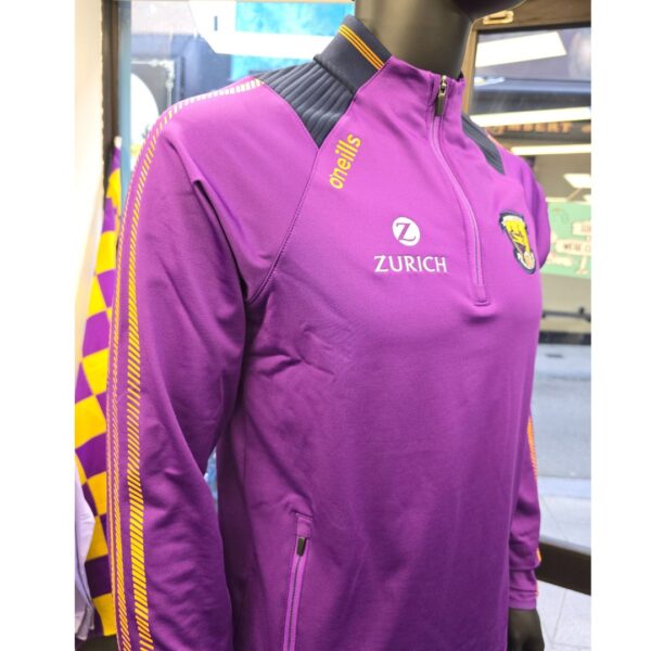 O’Neills Wexford GAA Dynamo Half Zip – Purple / Marine / Amber - Image 3