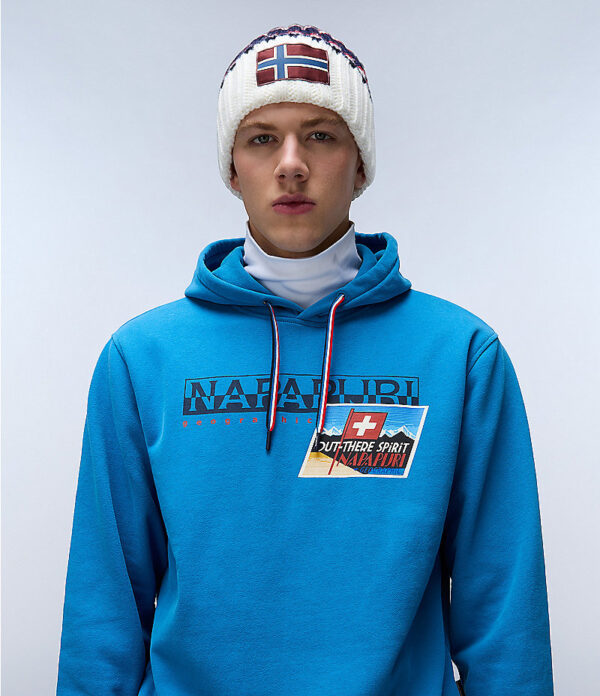 Napapijri Portalet Hoodie - Blue - Image 3
