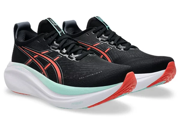Asics Gel Nimbus 27 - Black/Coral Reef - Image 3