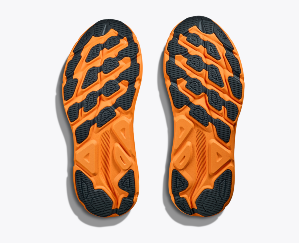 Hoka Clifton 9 GORE-TEX - Stormy skies / Orange zest - Image 8