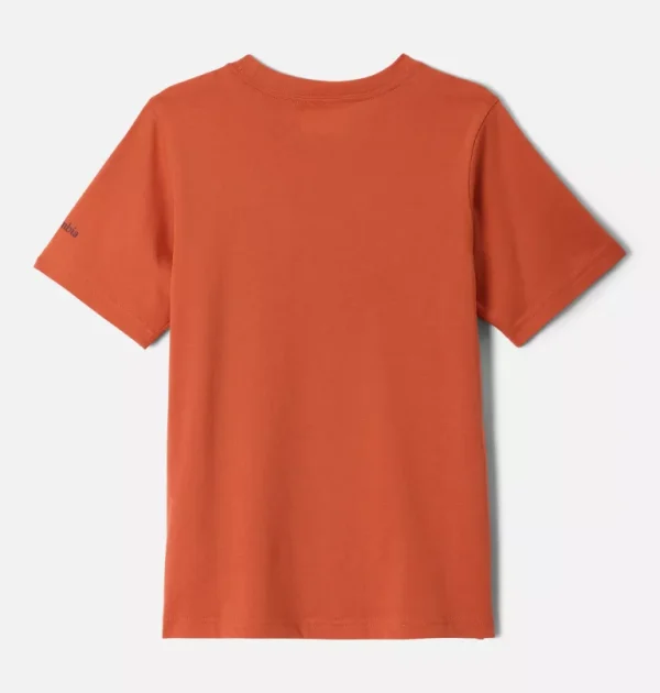 Columbia Boys’ Valley Creek Graphic Casual Cotton T-Shirt - Tuscan - Image 2