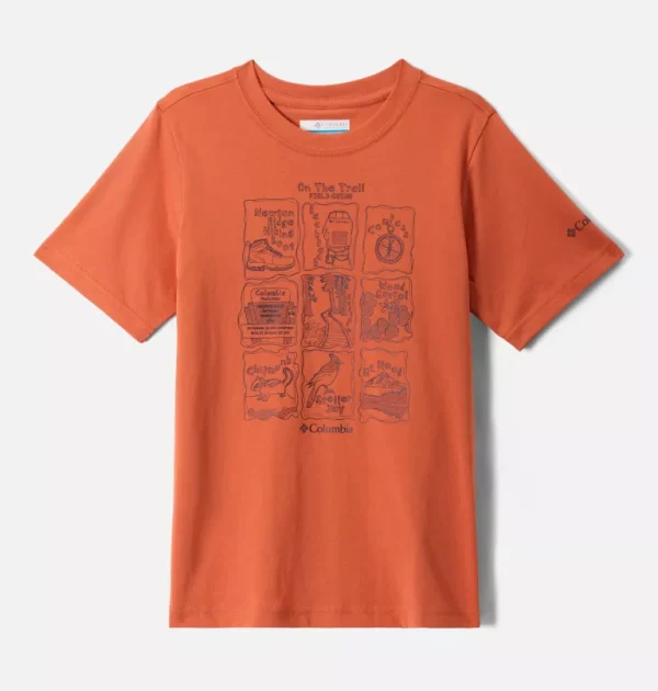 Columbia Boys’ Valley Creek Graphic Casual Cotton T-Shirt - Tuscan
