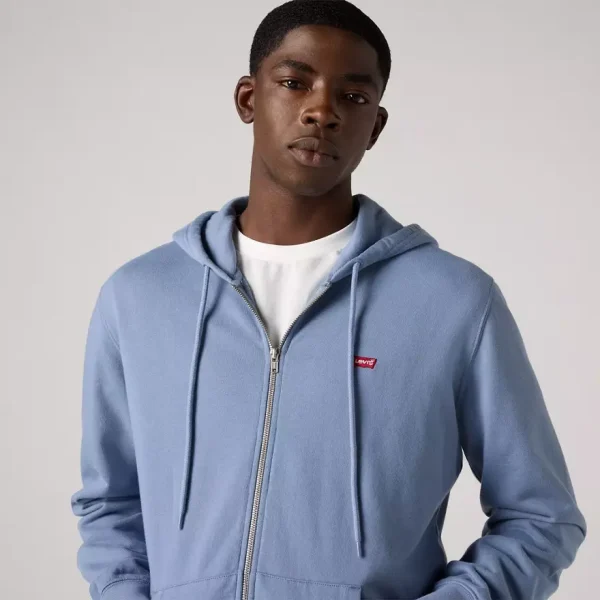 Levi’s New Original Zip-up Hoodie - Cliff Blue - Image 4
