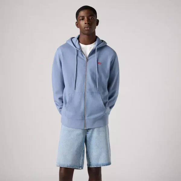 Levi’s New Original Zip-up Hoodie - Cliff Blue - Image 2