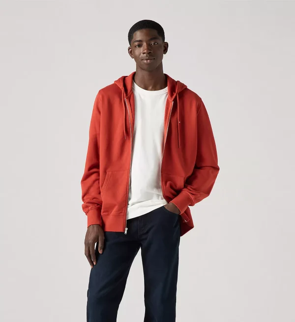 Levi’s New Original Zip-up Hoodie - Ketchup - Image 3