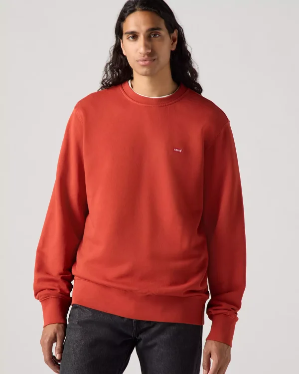 Levi’s Original Housemark Crewneck Sweatshirt - Ketchup - Image 2
