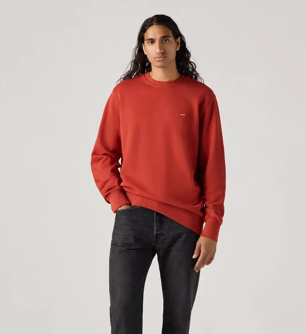 Levi’s Original Housemark Crewneck Sweatshirt - Ketchup - Image 3