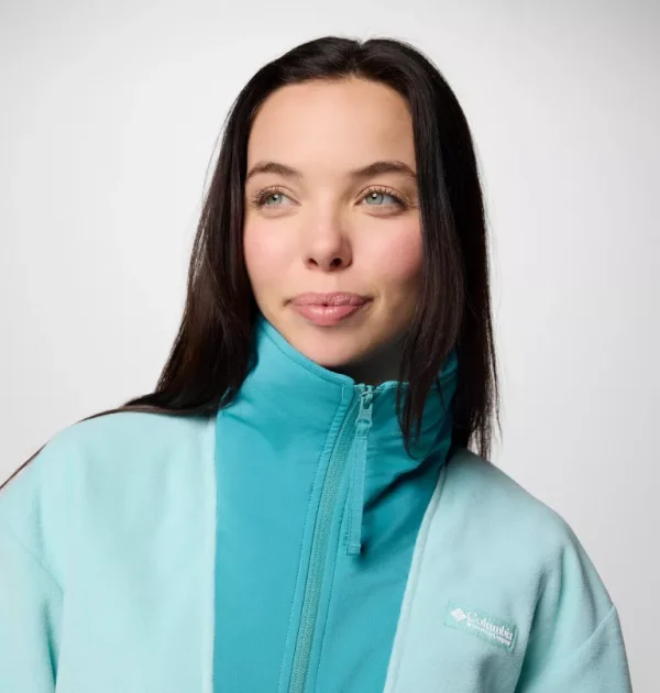 Columbia Sequoia Grove Half Zip Fleece - Spray, Teal - Image 3