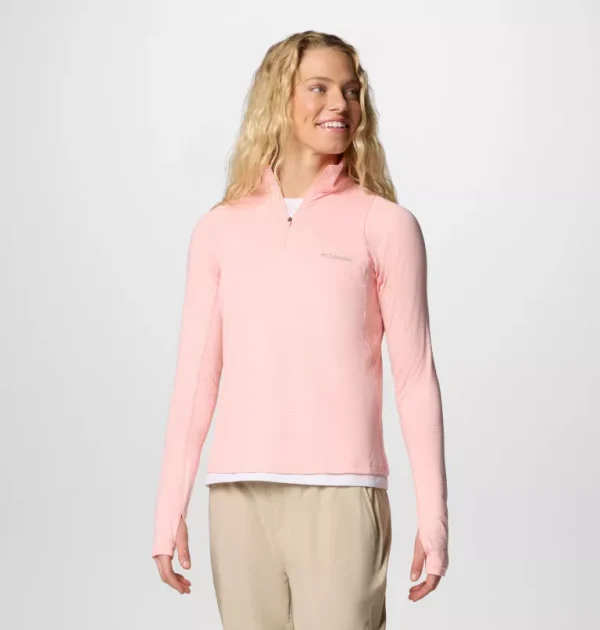 Columbia Weekend Ascent Half Zip - Pink Sand - Image 3