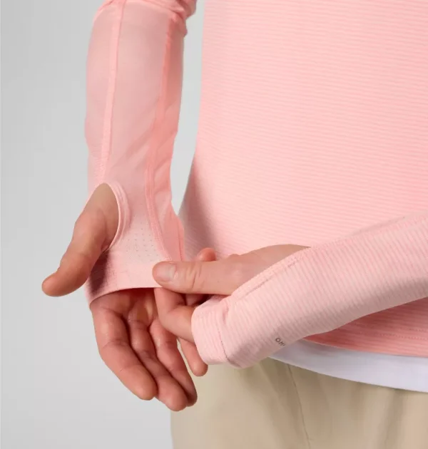 Columbia Weekend Ascent Half Zip - Pink Sand - Image 4