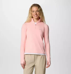 Columbia Weekend Ascent Half Zip - Pink Sand