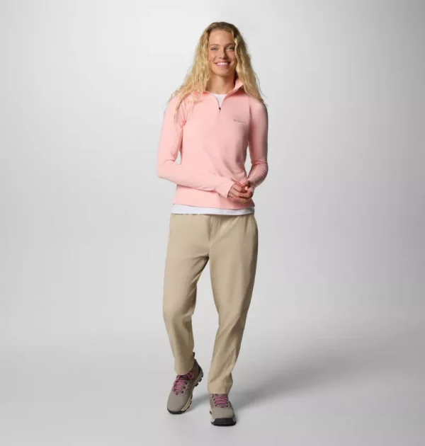 Columbia Weekend Ascent Half Zip - Pink Sand - Image 5