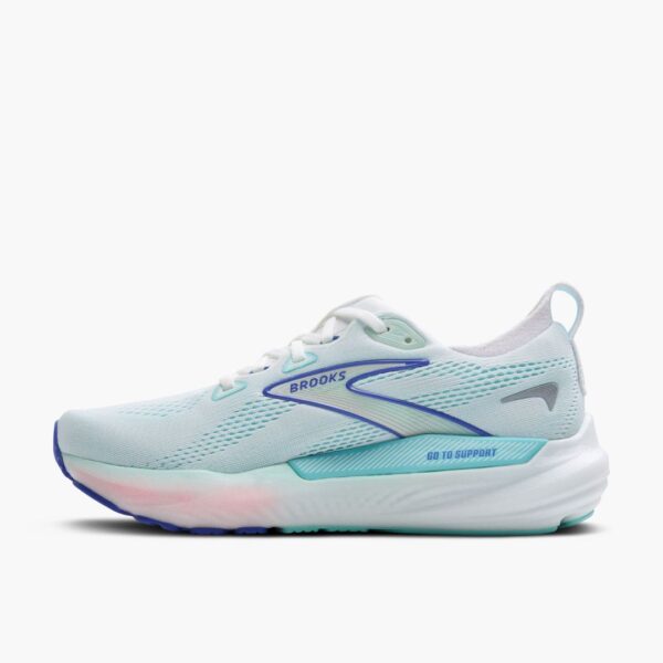 Brooks Glycerin GTS 22 - White/Limpet Shell/Amparo Blue - Image 2