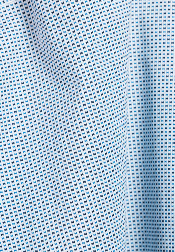 Giordano Long Sleeve Semi Cutaway Shirt - Navy Detail - Image 3