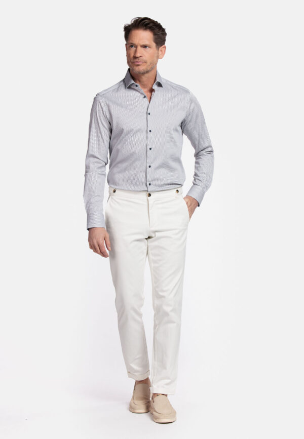 Giordano Long Sleeve Semi Cutaway Shirt - Sand Detail - Image 4
