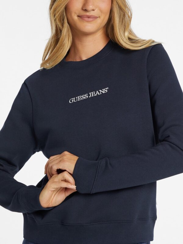 Guess Jeans Embroidered Logo Sweatshirt - Navy - Image 2