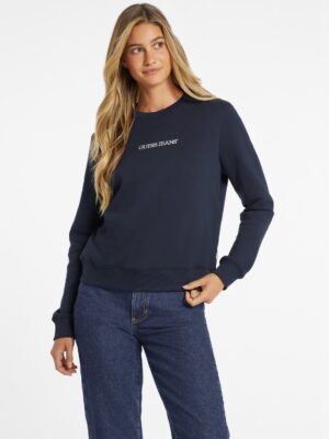 Guess Jeans Embroidered Logo Sweatshirt - Navy