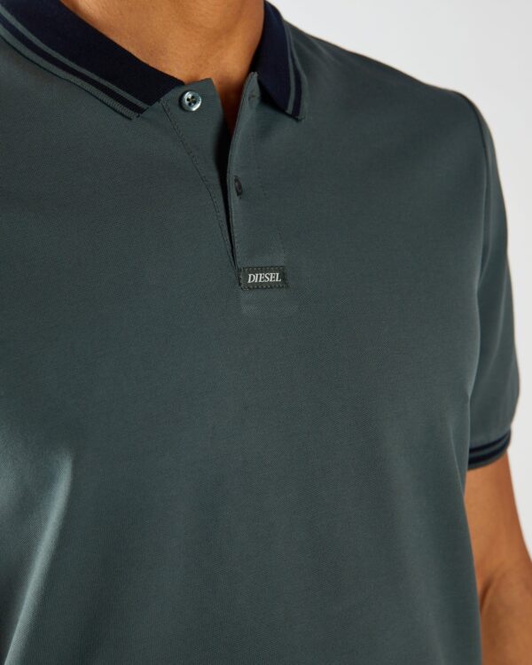 Diesel Porter Polo - Lawn Green - Image 4