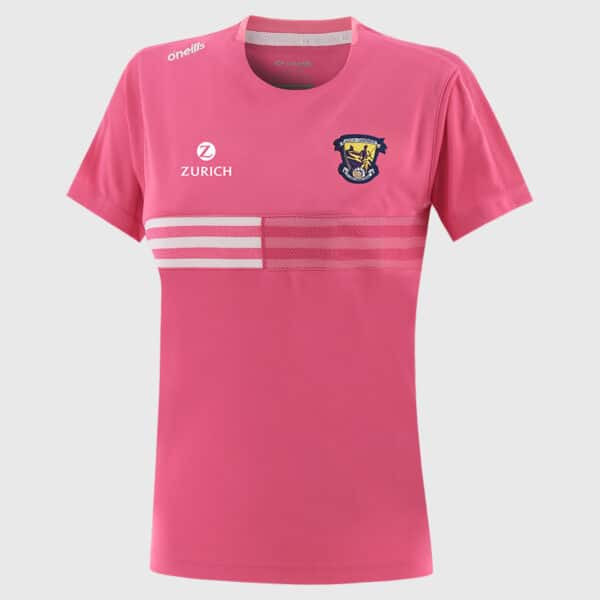 O'Neills Wexford GAA Nepal T-Shirt - Pink / White
