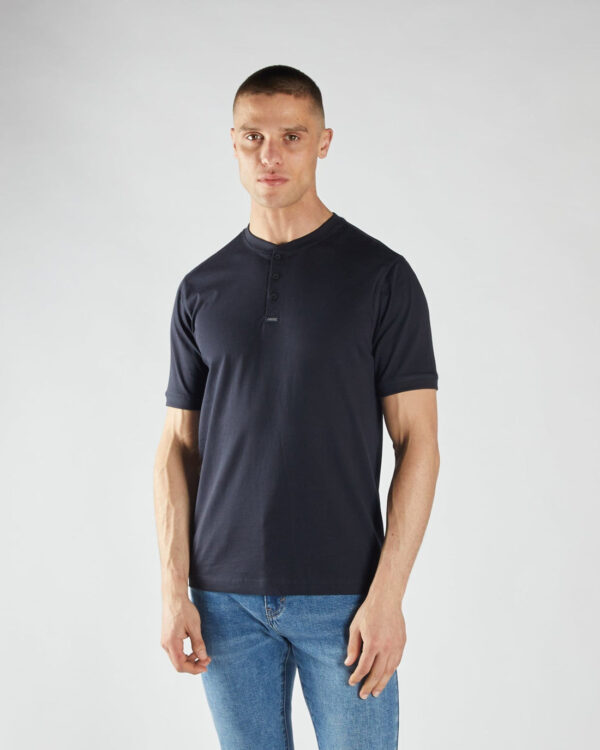 Diesel Pacey Henley SS Top - Midnight Blue - Image 2