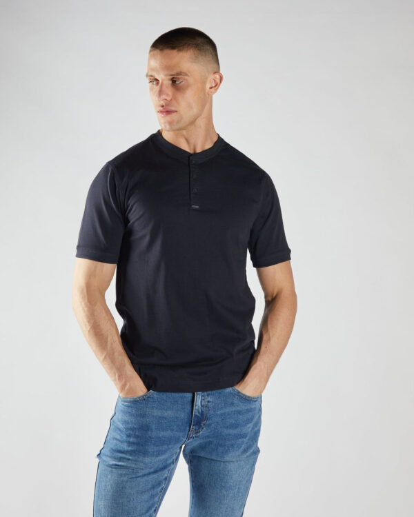 Diesel Pacey Henley SS Top - Midnight Blue - Image 3
