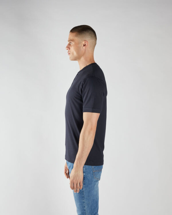 Diesel Pacey Henley SS Top - Midnight Blue - Image 4