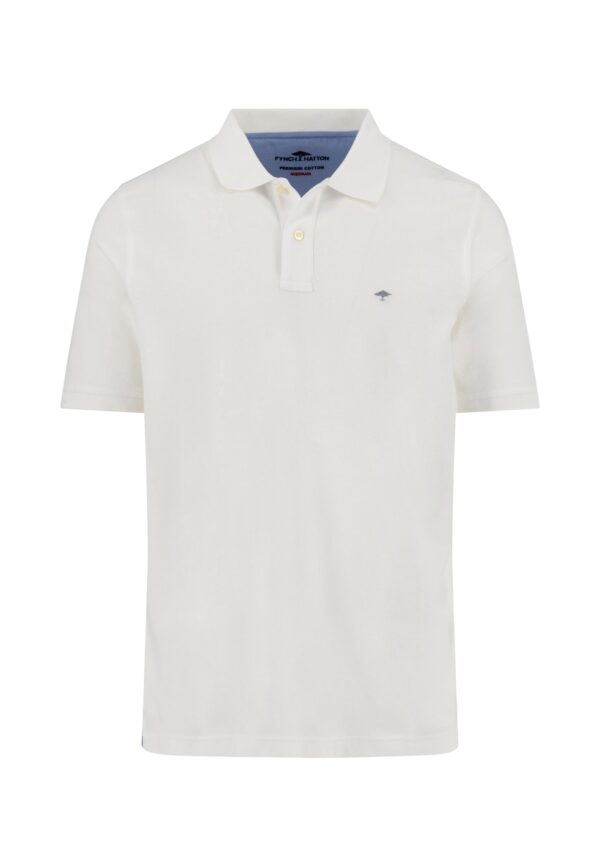 Fynch Hatton Premium cotton polo shirt - White - Image 4