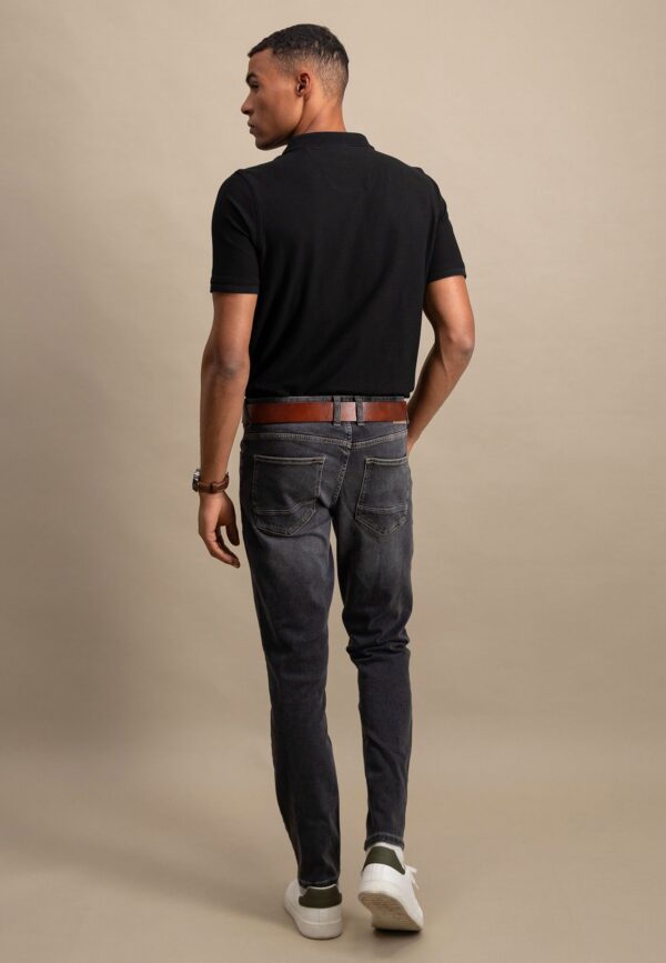 Fynch Hatton Premium cotton polo shirt - Black - Image 4