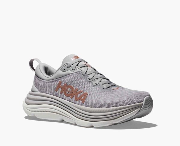 Hoka Gaviota 5 - Harbor Mist / Rose Gold - Image 3