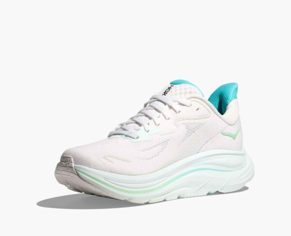 Hoka Clifton 10 - White / Cielo blue - Image 6