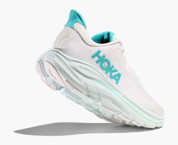 Hoka Clifton 10 - White / Cielo blue - Image 3