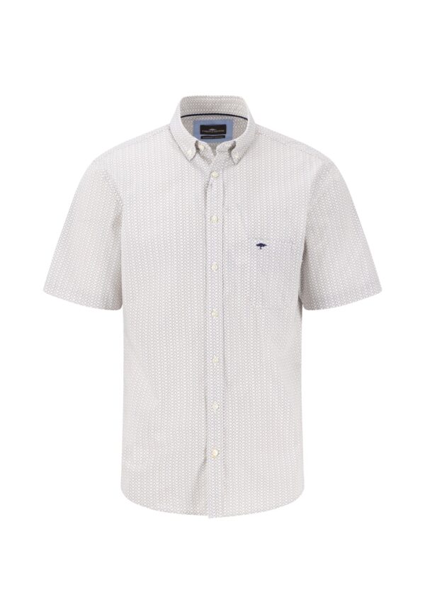 Fynch Hatton Short-sleeved cotton shirt - Yellow - Image 5