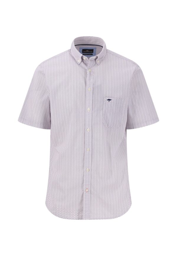 Fynch Hatton Short-sleeved cotton shirt - peony