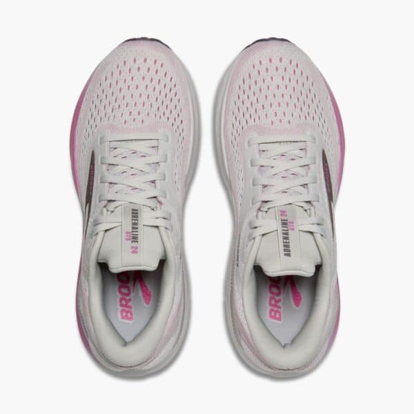Brooks Adrenaline GTS 24 - Oyster/Excalibur/Pink - Image 6
