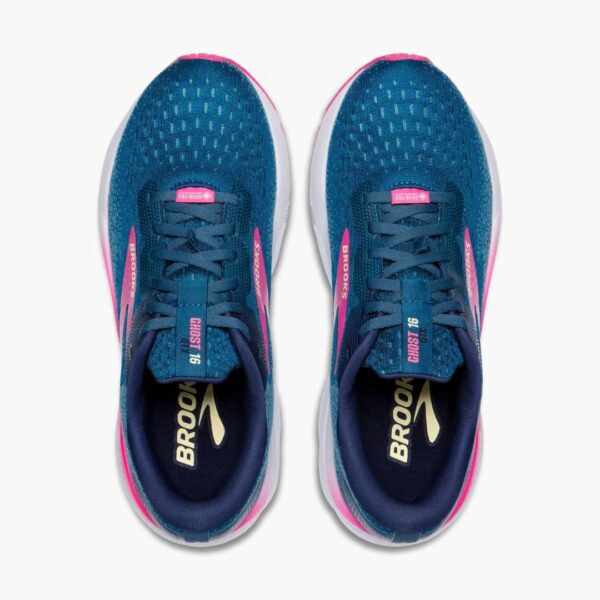 Brooks Ghost 16 GTX -  Moroccan Blue/Pink/Yellow - Image 5